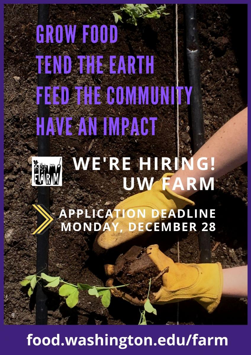 UW Farm hiring poster