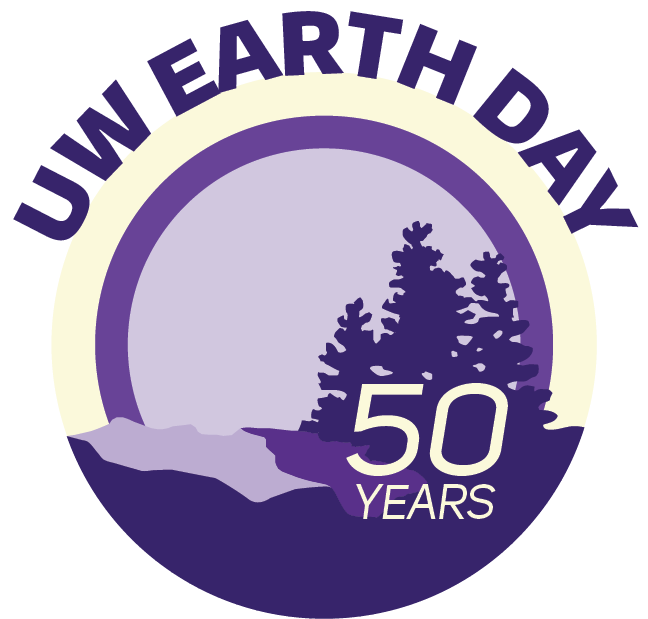 UW Earth Day 2020 purple logo