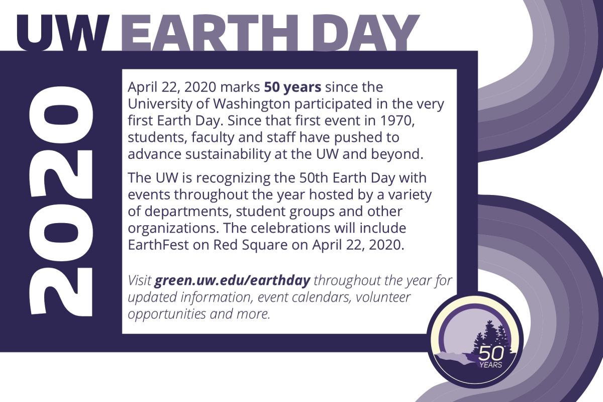 Earth Day save the date card back